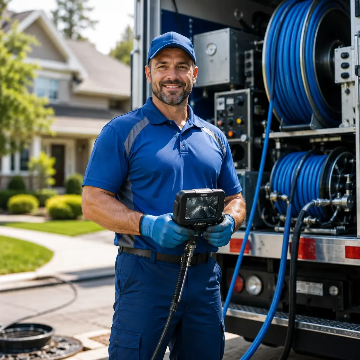 Local outdoor drain cleaning specialists in Holcombe, WI